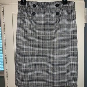 Dogtooth Pencil Skirt